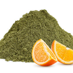 Grüne Dosis des Frühjahrsdetox mit Orangengeschmack
